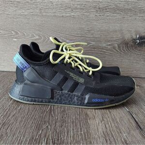 Adidas NMD _R1 V2 Core Black/Pulse Yellow/Sonic Ink GW6021 Mens Size 6.5 Shoes